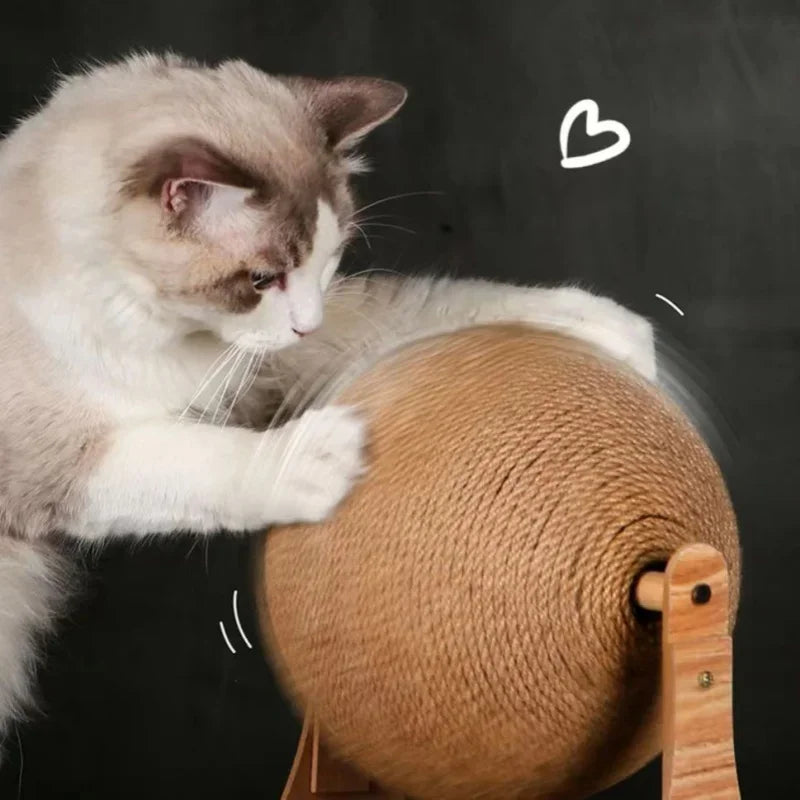 BOULE EN SISAL POUR CHAT