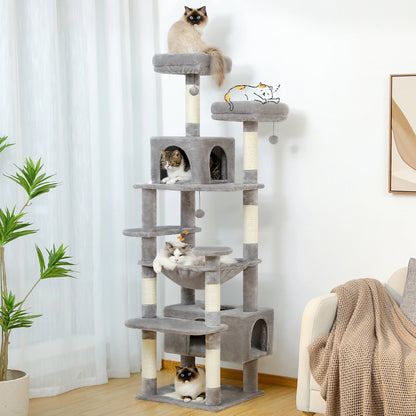 ARBRE À CHAT 5 ÉTAGES + HAMAC